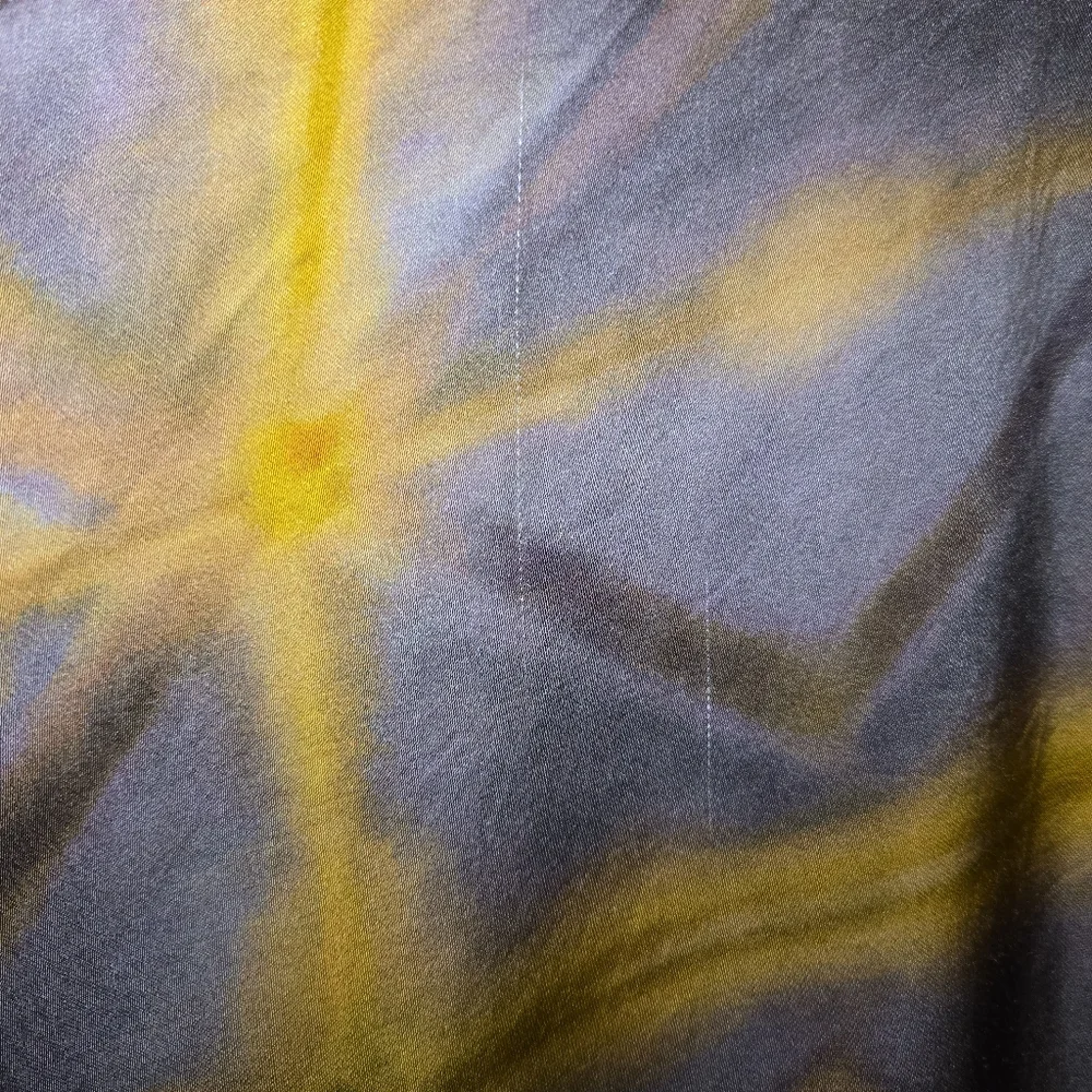 Zara Women's Brown And Purple Tie-Dye Wide Leg Pants Size XXL Pockets Zip Close - Picture 10 of 15